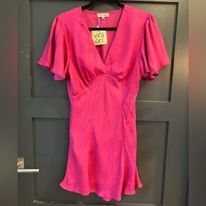 VRG GRL Pink Satin Dress | NWT | Size 10 AU / 6 US